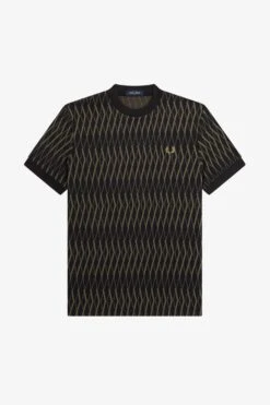 Fred Perry Argyle Jacquard T-Shirt 12 Fred Perry Argyle Jacquard T-Shirt -Fred Perry M5676 102 6