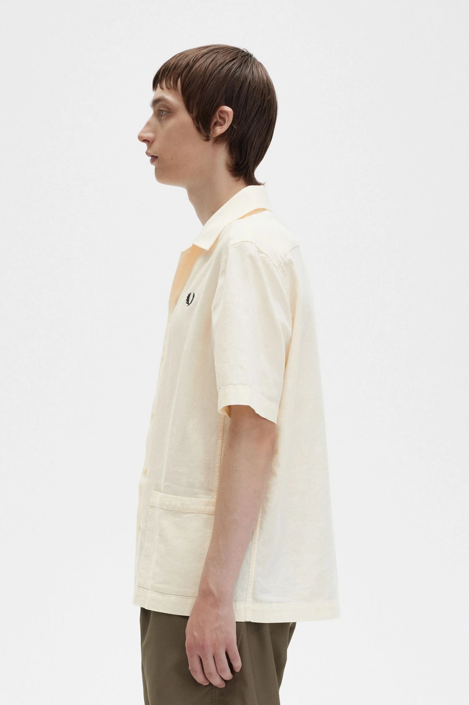 Fred Perry Linen-Blend Shirt 2 Fred Perry Linen-Blend Shirt - Image 2