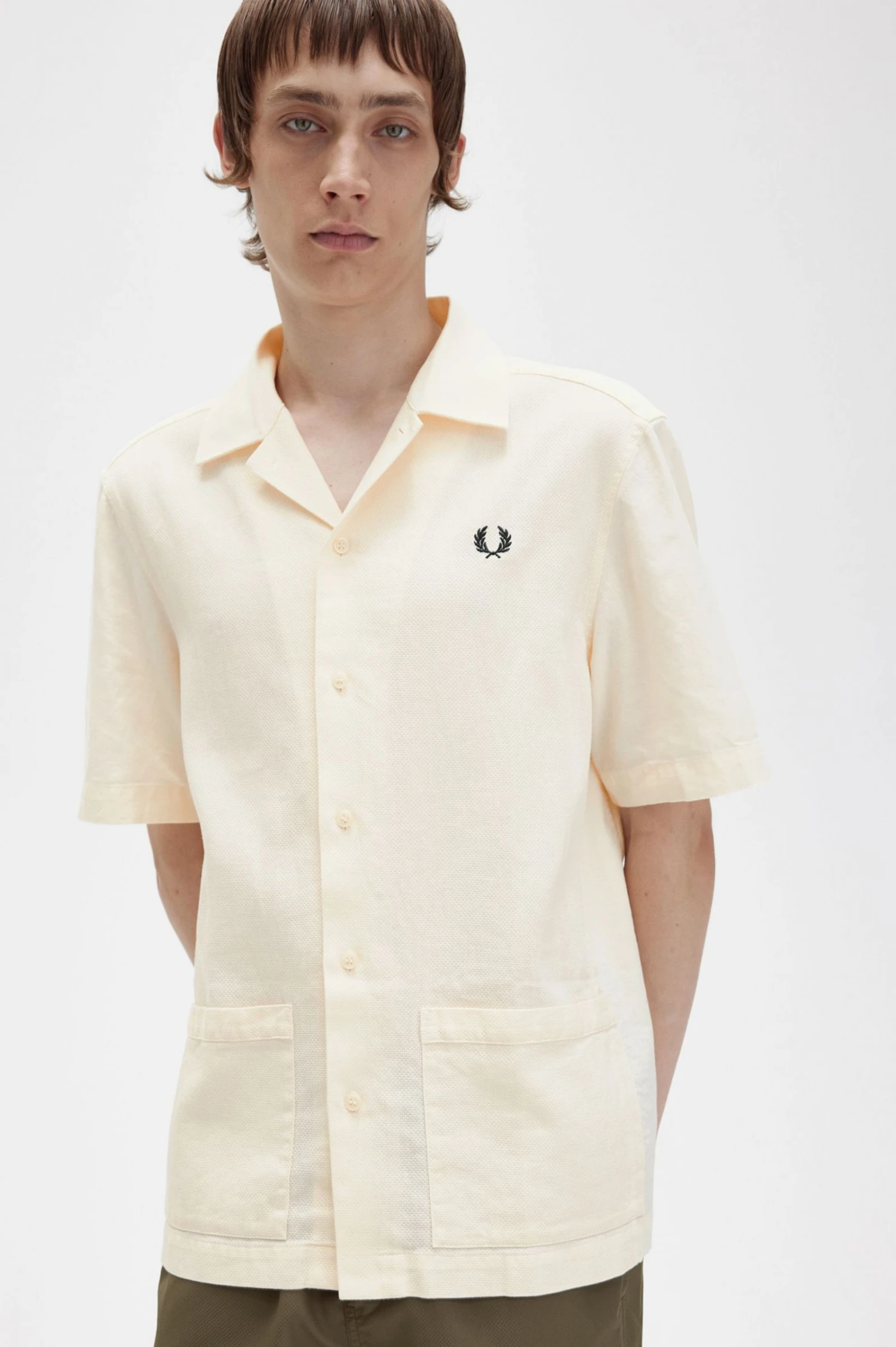 Fred Perry Linen-Blend Shirt 3 Fred Perry Linen-Blend Shirt - Image 3