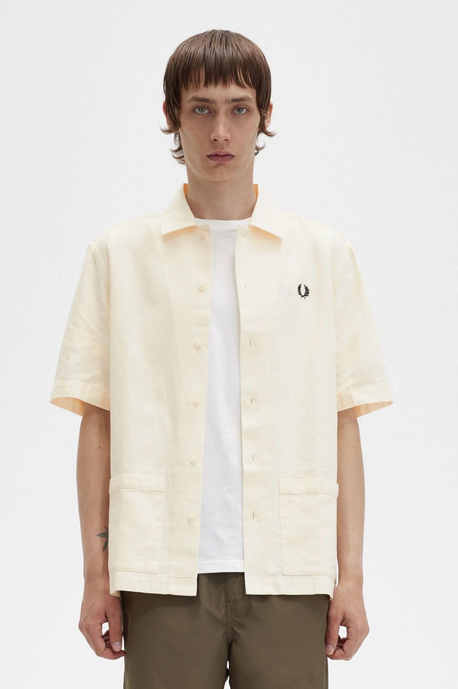 Fred Perry Linen-Blend Shirt 5 Fred Perry Linen-Blend Shirt - Image 5