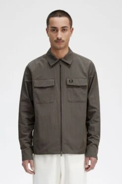 Fred Perry 14 Fred Perry Lightweight Zip-Through Overshirt