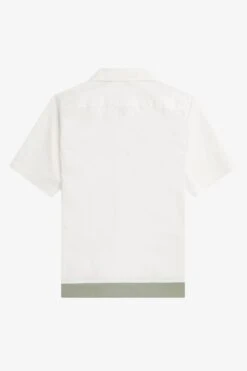 Fred Perry Ribbed Hem Revere Collar Shirt -Fred Perry M5705 129 7