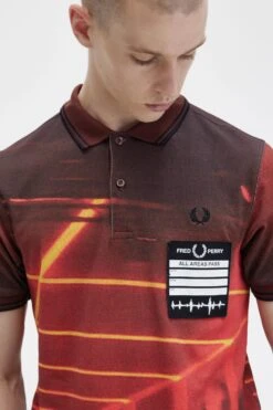 Graphic Print Fred Perry Shirt 9 Graphic Print Fred Perry Shirt -Fred Perry M5706 D33 4