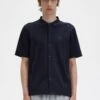 Fred Perry Striped Button Through Polo Shirt