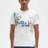 Fred Perry Grid Print T-Shirt