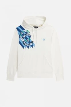 Fred Perry Laurel Wreath Print Hooded Sweatshirt 12 Fred Perry Laurel Wreath Print Hooded Sweatshirt -Fred Perry M5820 129 6