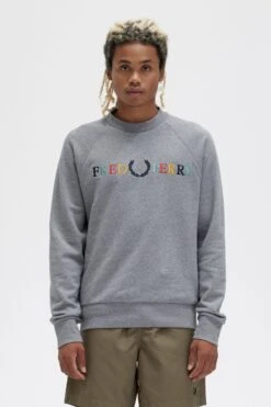 Fred Perry Embroidered Sweatshirt