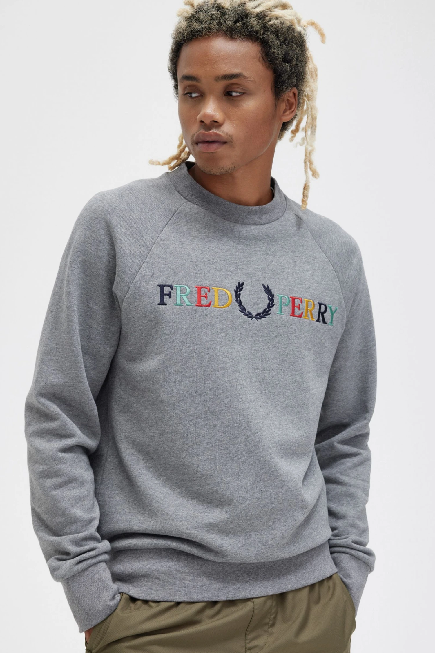 Fred Perry Embroidered Sweatshirt 3 Fred Perry Embroidered Sweatshirt - Image 3