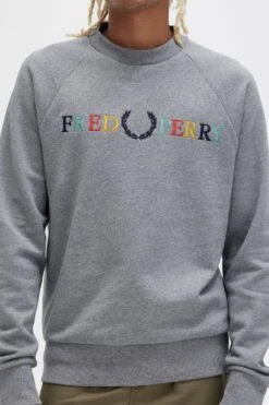 Fred Perry Embroidered Sweatshirt 9 Fred Perry Embroidered Sweatshirt -Fred Perry M5822 557 4
