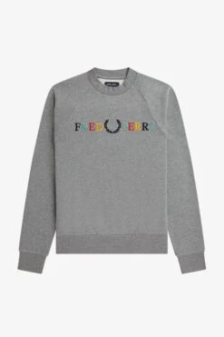 Fred Perry Embroidered Sweatshirt 10 Fred Perry Embroidered Sweatshirt -Fred Perry M5822 557 5