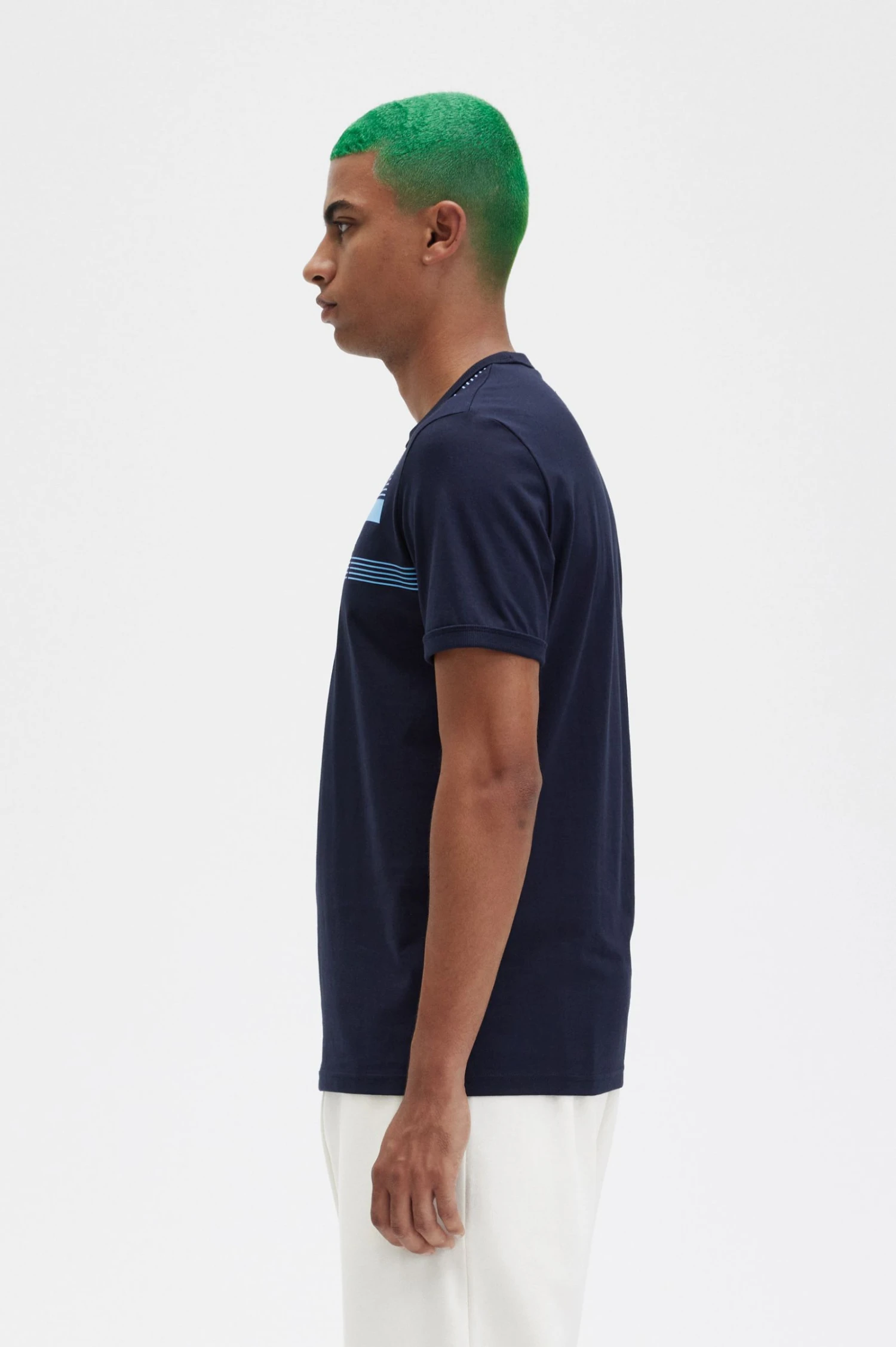 Fred Perry Glitch Print T-Shirt 2 Fred Perry Glitch Print T-Shirt - Image 2