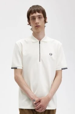 Fred Perry Half Zip Polo Shirt -Fred Perry M5841 560 3