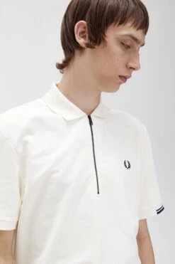 Fred Perry Half Zip Polo Shirt -Fred Perry M5841 560 4
