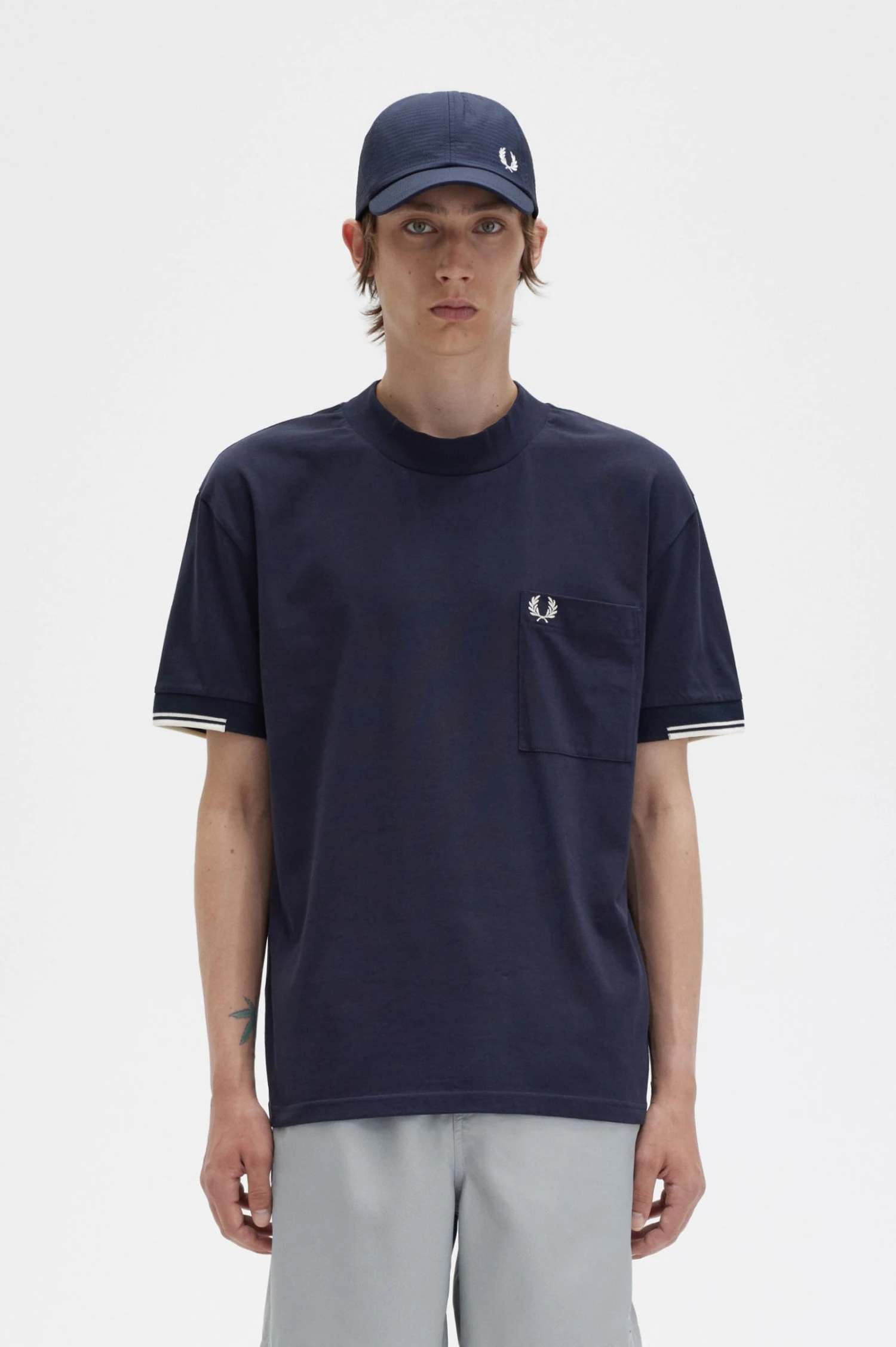Fred Perry Tipped Sleeve T-Shirt 1 Fred Perry Tipped Sleeve T-Shirt