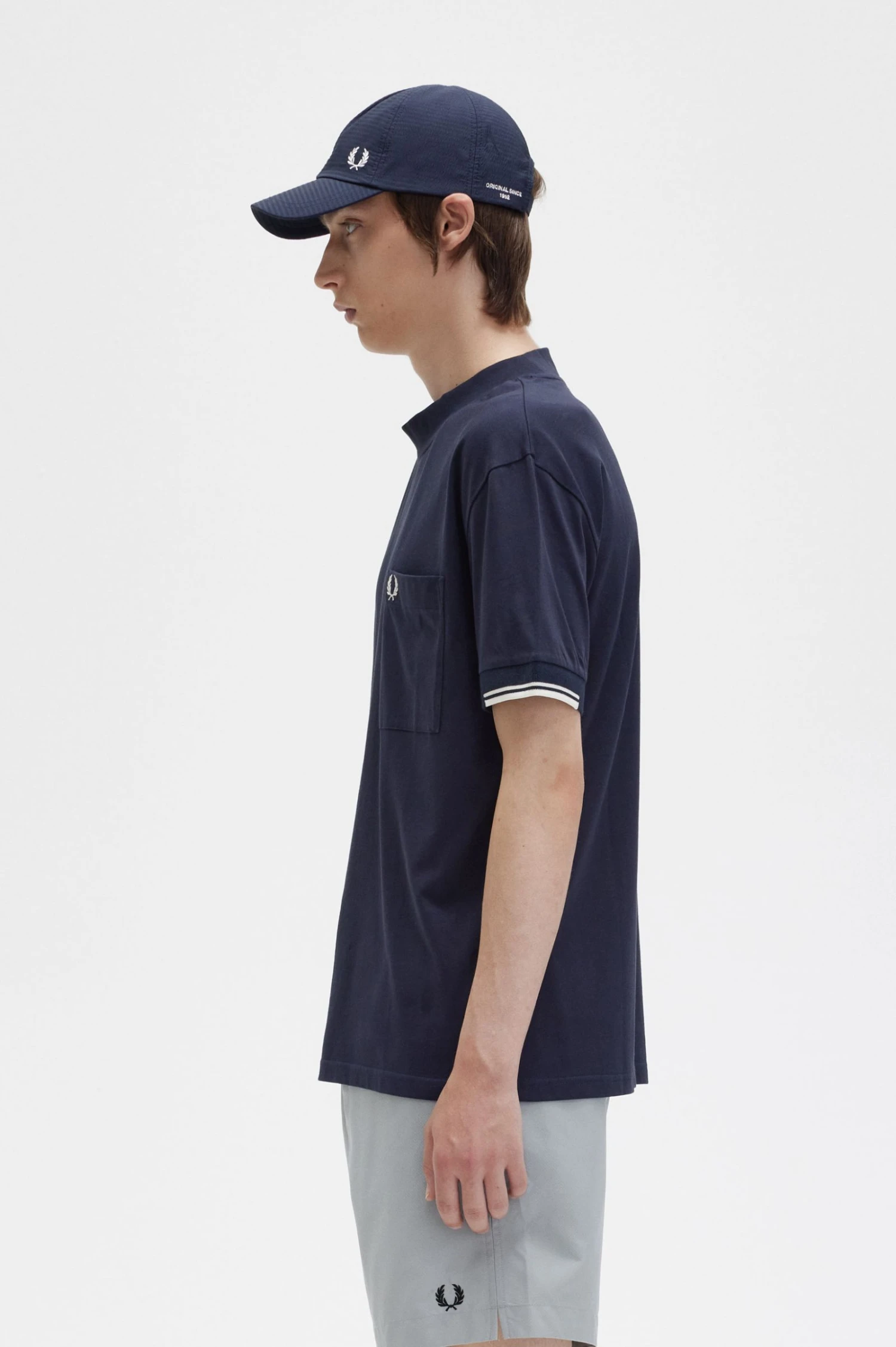 Fred Perry Tipped Sleeve T-Shirt 2 Fred Perry Tipped Sleeve T-Shirt - Image 2