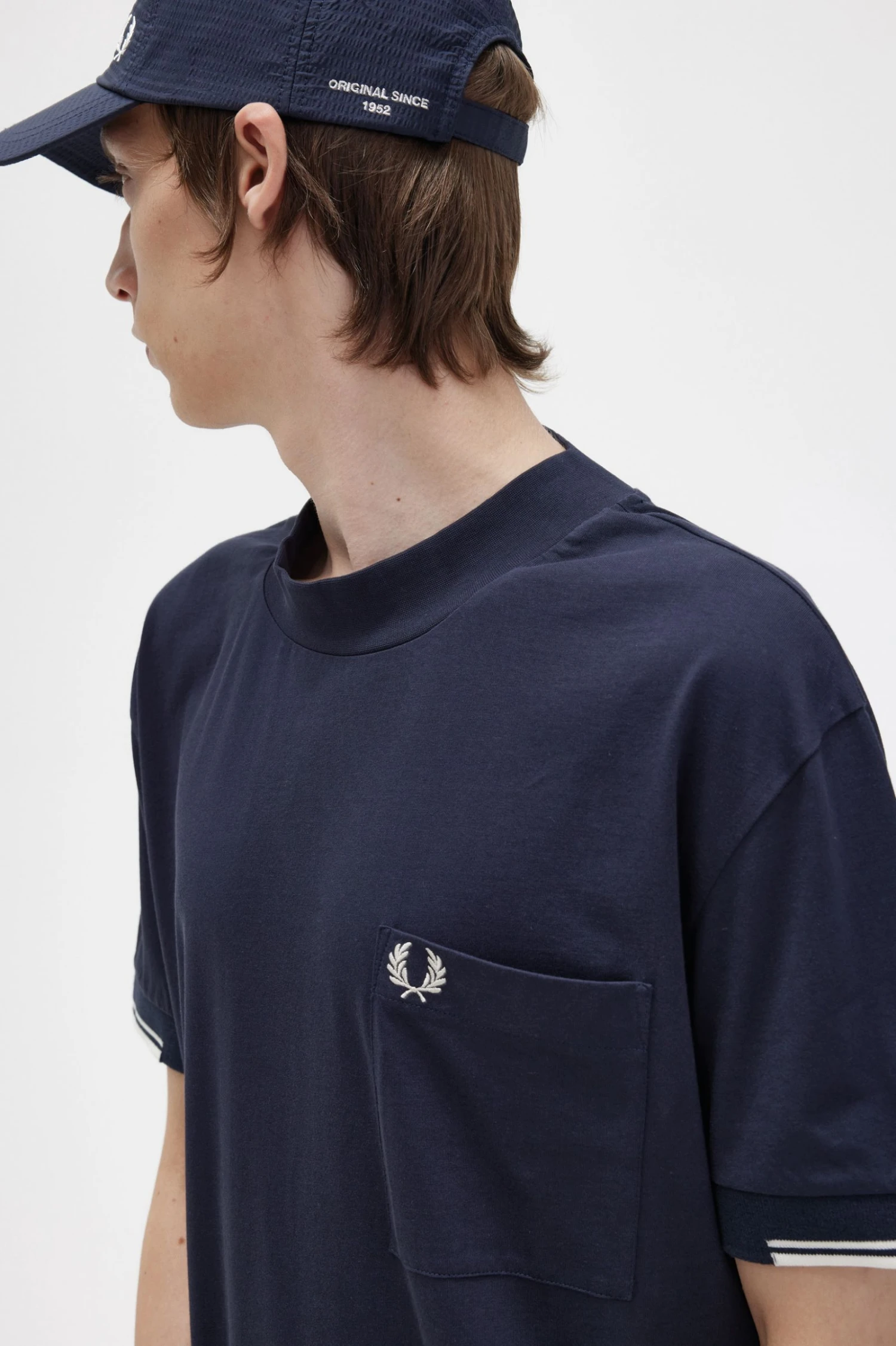 Fred Perry Tipped Sleeve T-Shirt 3 Fred Perry Tipped Sleeve T-Shirt - Image 3