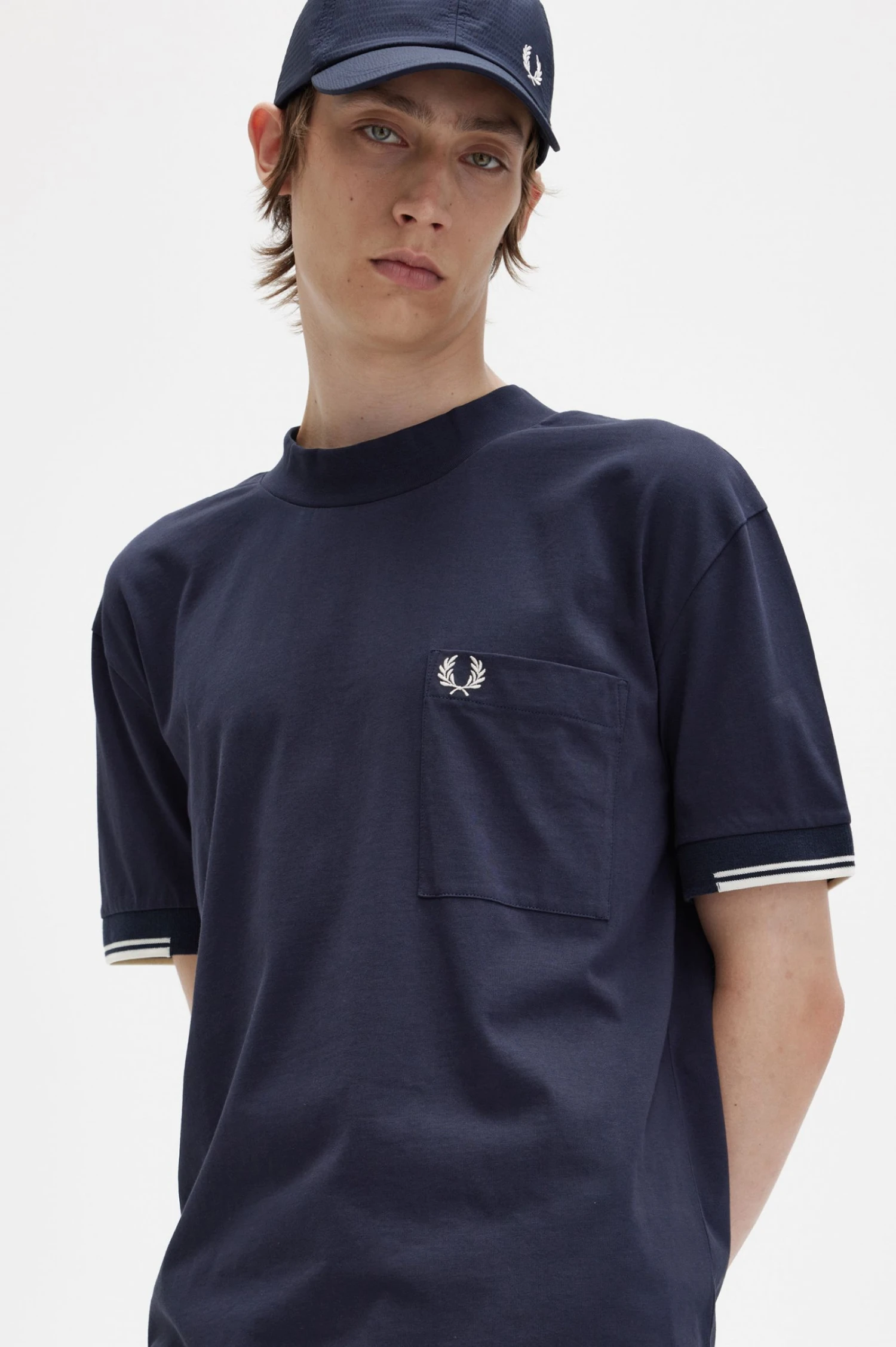 Fred Perry Tipped Sleeve T-Shirt 4 Fred Perry Tipped Sleeve T-Shirt - Image 4