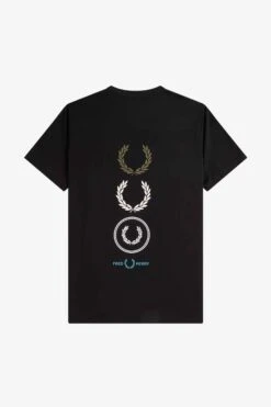 Fred Perry Graphic Branding T-Shirt -Fred Perry M6543 102 V2 Q323 FLATBACK