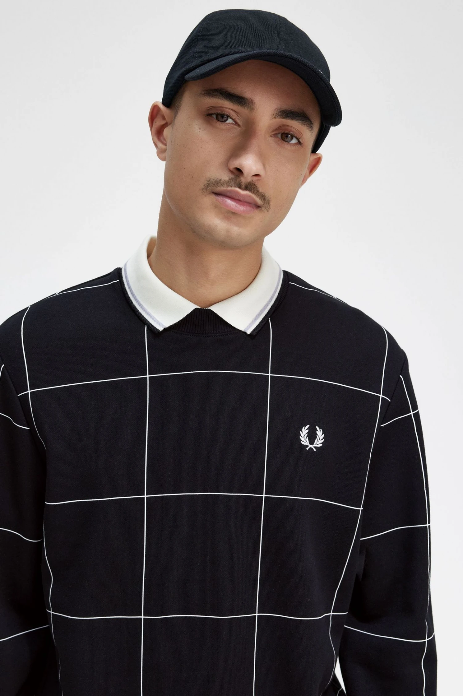 Fred Perry Grid Detail Sweatshirt 5 Fred Perry Grid Detail Sweatshirt - Image 5
