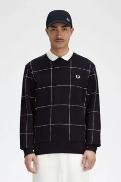 Fred Perry 20 Fred Perry Grid Detail Sweatshirt