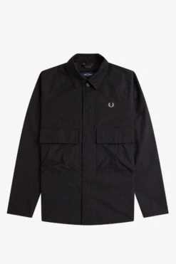 Fred Perry Utility Overshirt 12 Fred Perry Utility Overshirt -Fred Perry M6572 102 V2 Q323 FLATFRONT