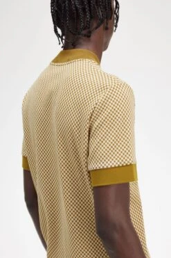 Fred Perry Micro Chequerboard T-Shirt -Fred Perry M6582 T12 V2 Q323 ED2