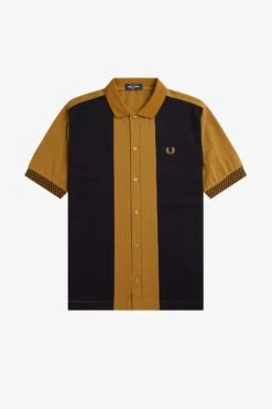 Fred Perry Button Through Polo Shirt 12 Fred Perry Button Through Polo Shirt -Fred Perry M6584 644 V2 Q323 FLATFRONT