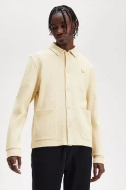 Fred Perry Button Through Long Sleeve Polo Shirt 8 Fred Perry Button Through Long Sleeve Polo Shirt -Fred Perry M6598 691 V2 Q323 ED1