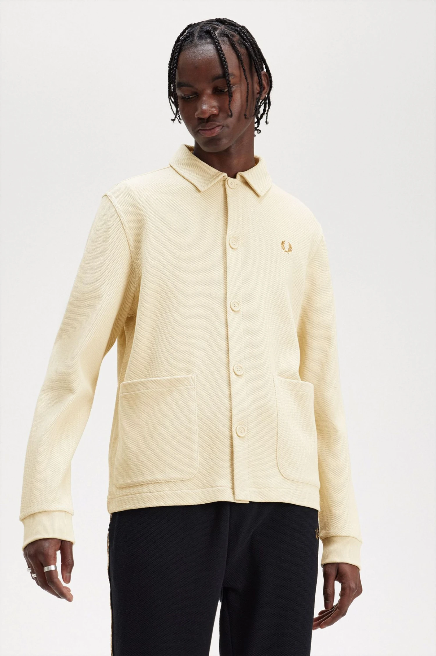 Fred Perry Button Through Long Sleeve Polo Shirt 3 Fred Perry Button Through Long Sleeve Polo Shirt - Image 3