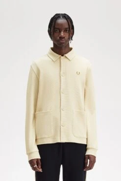 Fred Perry Button Through Long Sleeve Polo Shirt