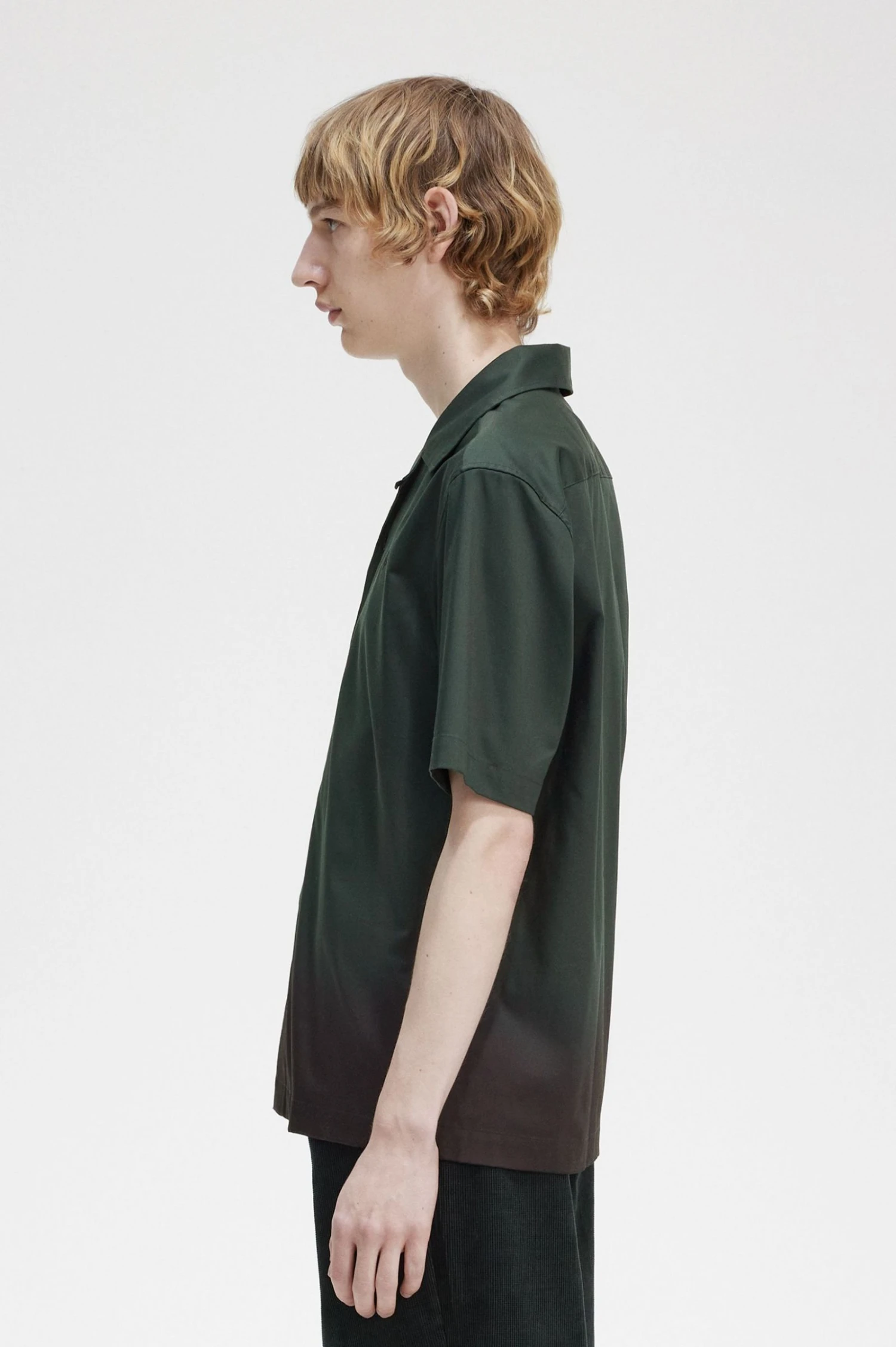 Fred Perry Ombre Revere Collar Shirt 2 Fred Perry Ombre Revere Collar Shirt - Image 2