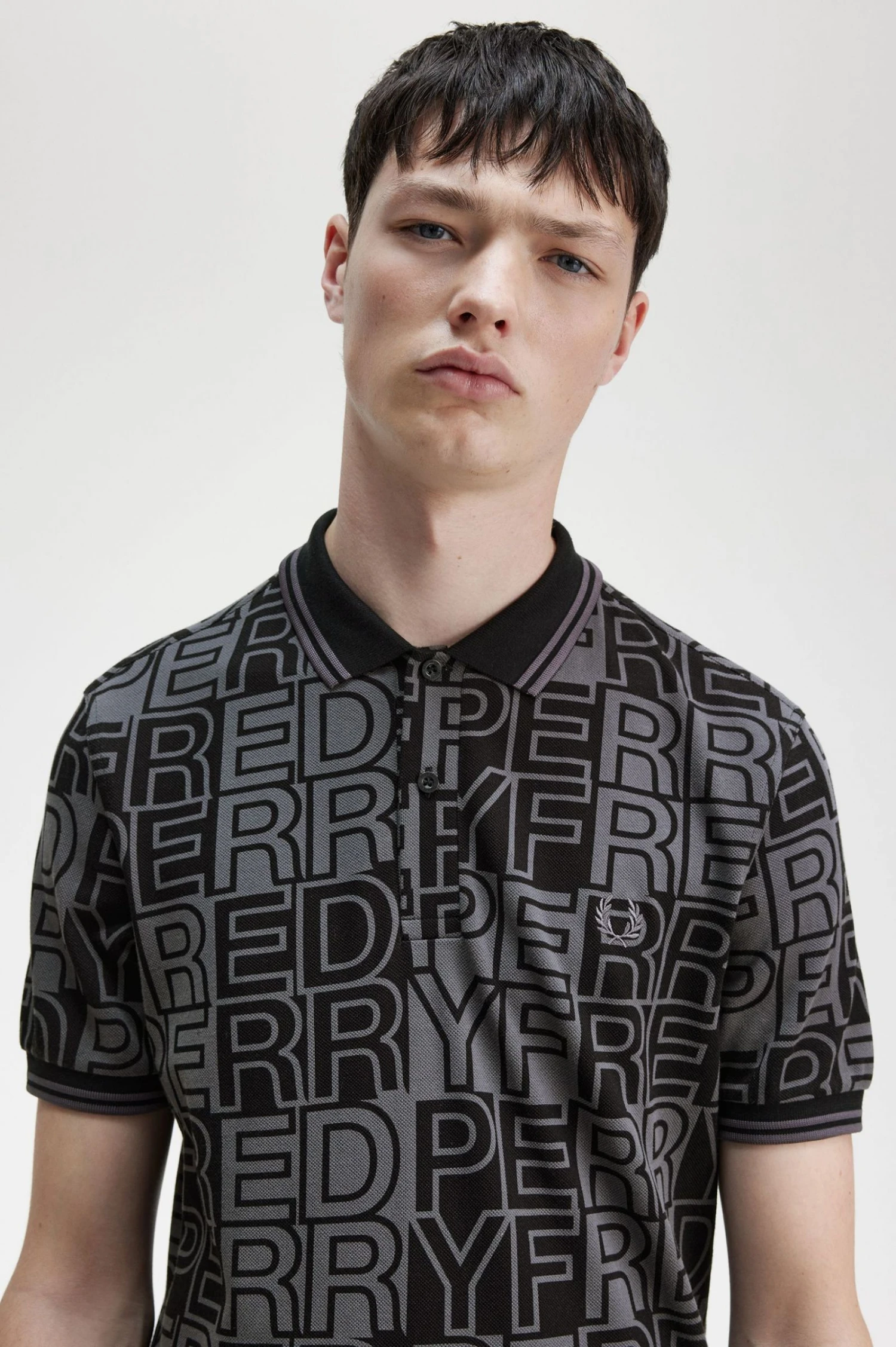 Block Graphic Fred Perry Shirt 4 Block Graphic Fred Perry Shirt - Image 4