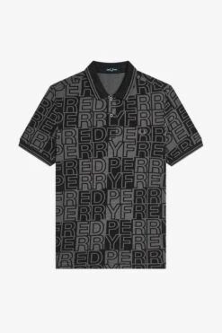 Block Graphic Fred Perry Shirt 14 Block Graphic Fred Perry Shirt -Fred Perry M6612 G85 V2 Q323 FLATFRONT