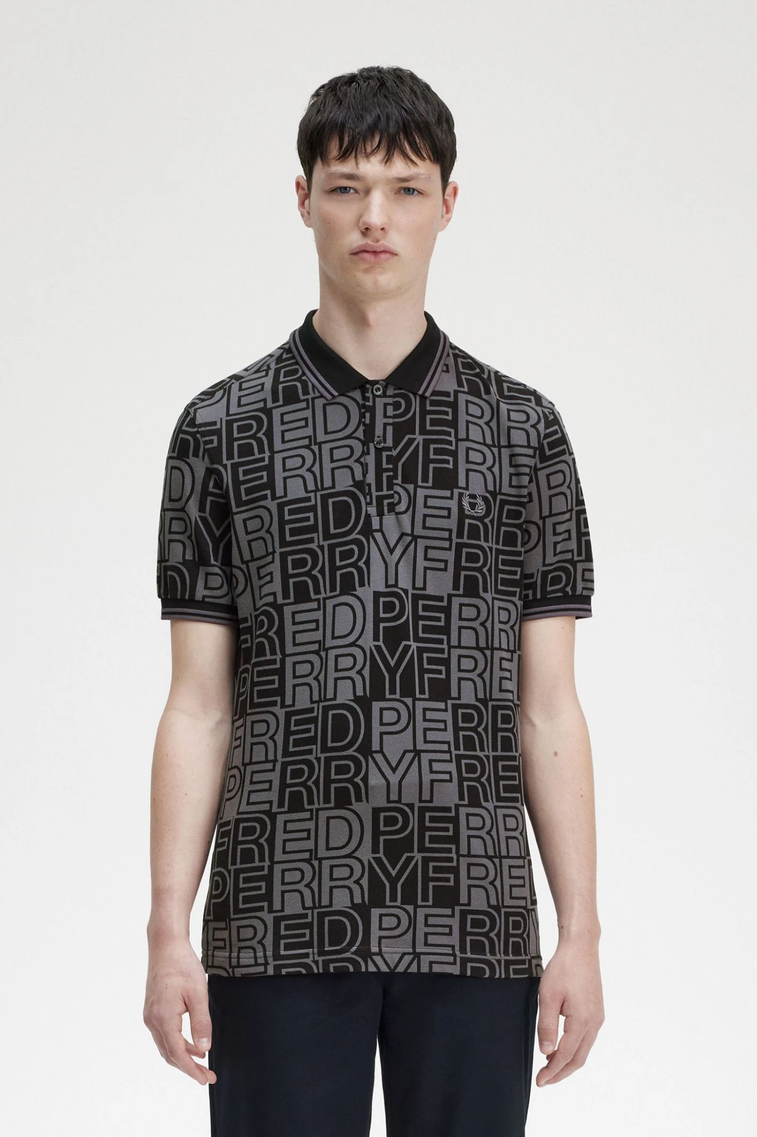 Block Graphic Fred Perry Shirt 1 Block Graphic Fred Perry Shirt