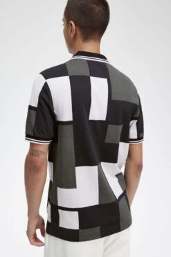 Pixel Print Fred Perry Shirt 12 Pixel Print Fred Perry Shirt -Fred Perry M6614 R30 V2 Q323 ED3