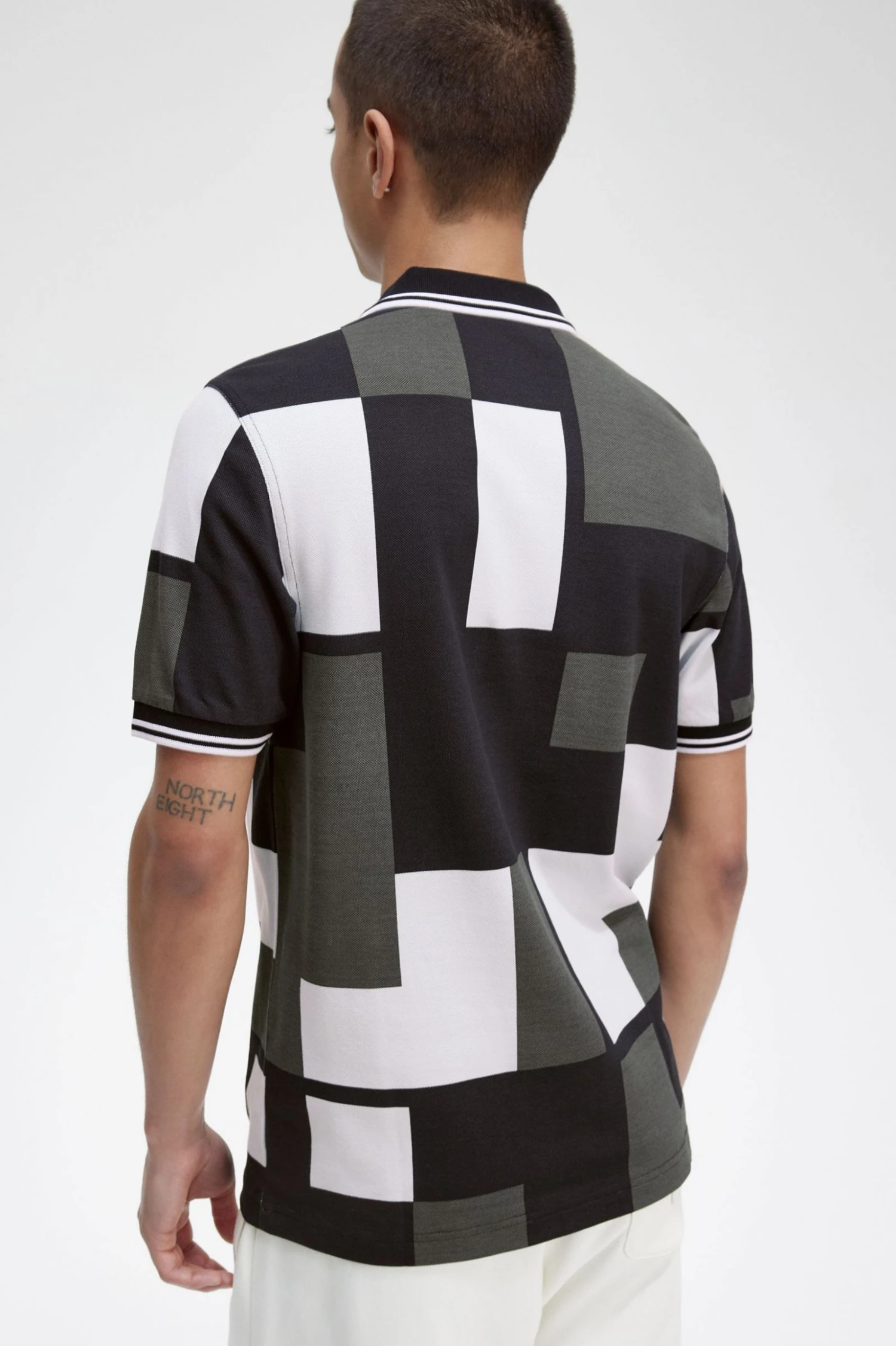 Pixel Print Fred Perry Shirt 5 Pixel Print Fred Perry Shirt - Image 5