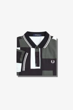 Pixel Print Fred Perry Shirt 13 Pixel Print Fred Perry Shirt -Fred Perry M6614 R30 V2 Q323 FLATSQUARE