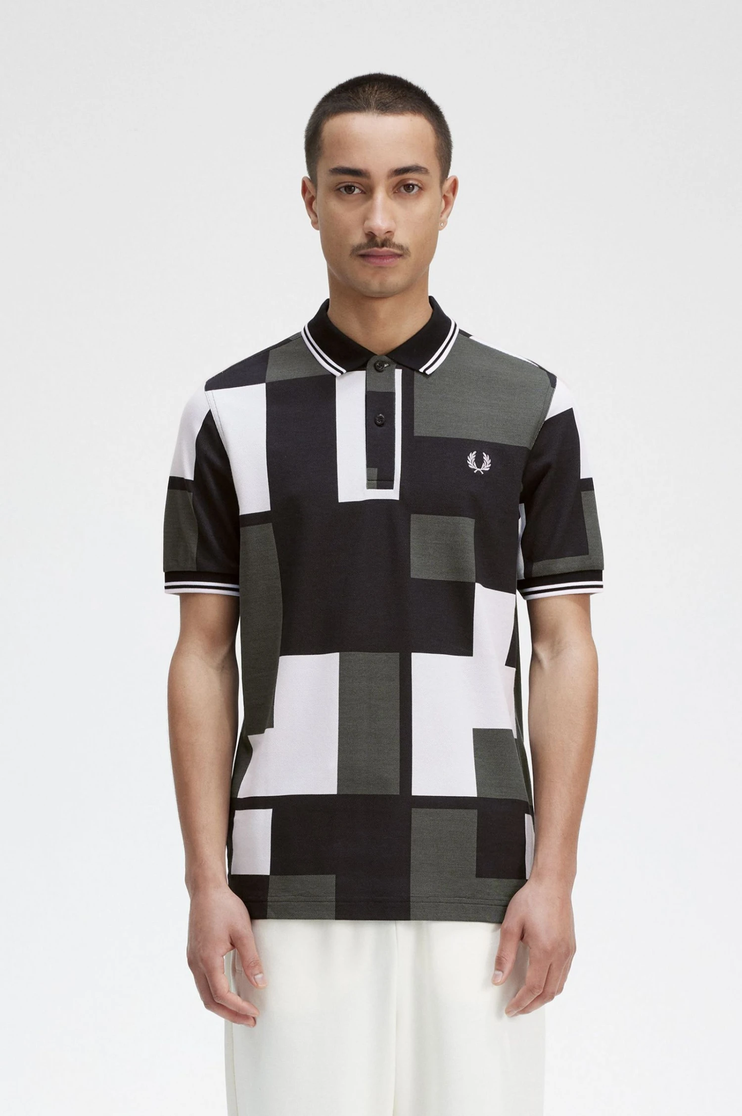 Pixel Print Fred Perry Shirt 1 Pixel Print Fred Perry Shirt