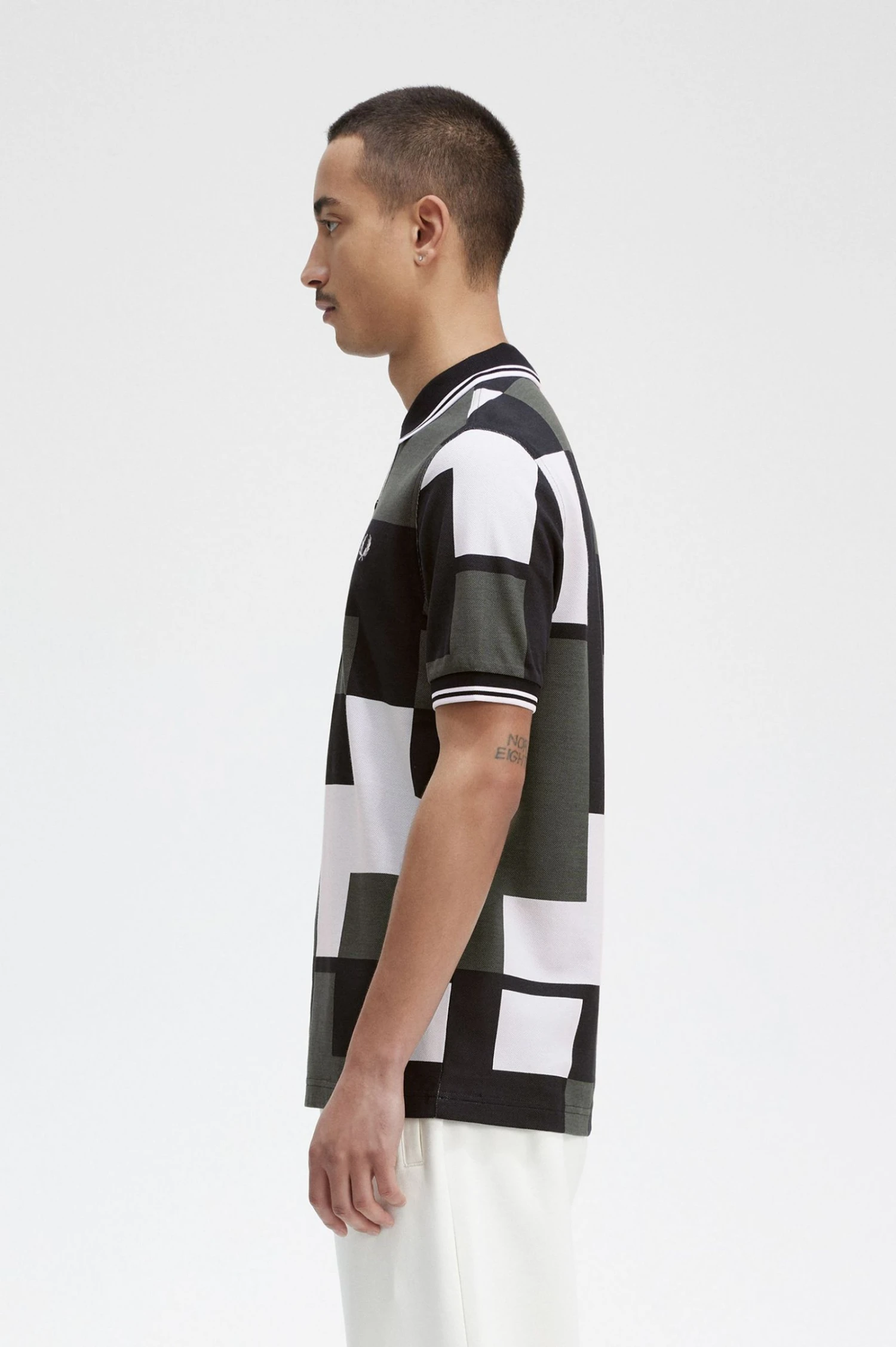 Pixel Print Fred Perry Shirt 2 Pixel Print Fred Perry Shirt - Image 2