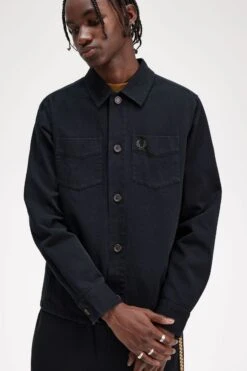 Fred Perry Twill Overshirt 9 Fred Perry Twill Overshirt -Fred Perry M6627 102 V2 Q323 ED1