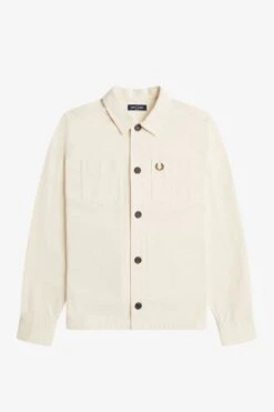 Fred Perry Twill Overshirt 12 Fred Perry Twill Overshirt -Fred Perry M6627 560 V2 Q323 FLATFRONT