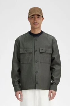 Fred Perry 8 Fred Perry Collarless Overshirt