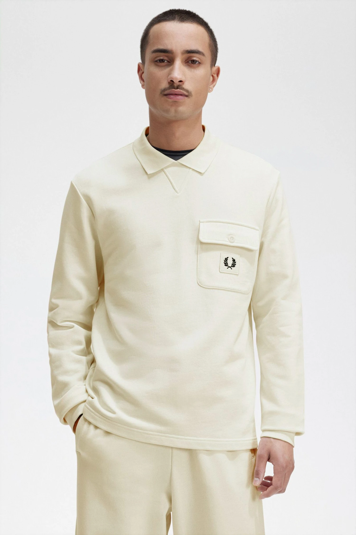 Fred Perry Long Sleeve Loopback Sweatshirt 3 Fred Perry Long Sleeve Loopback Sweatshirt - Image 3