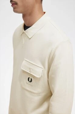Fred Perry Long Sleeve Loopback Sweatshirt 10 Fred Perry Long Sleeve Loopback Sweatshirt -Fred Perry M6802 560 V2 Q323 ED2