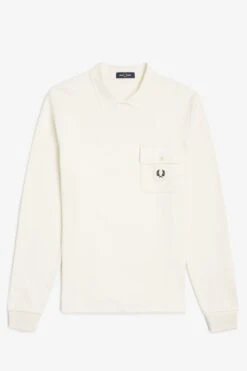 Fred Perry Long Sleeve Loopback Sweatshirt 12 Fred Perry Long Sleeve Loopback Sweatshirt -Fred Perry M6802 560 V2 Q323 FLATFRONT