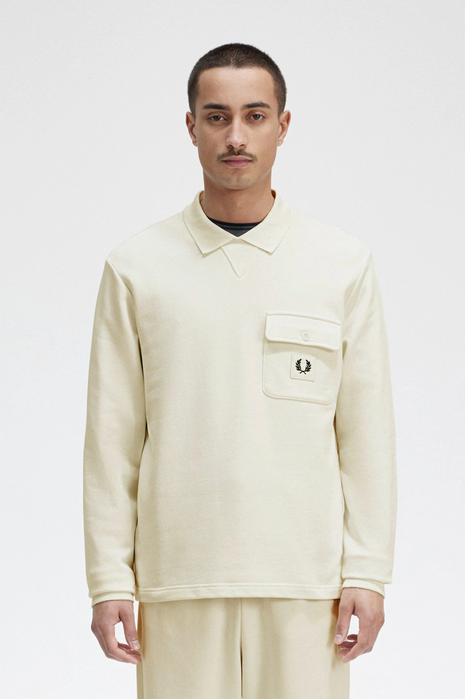 Fred Perry Long Sleeve Loopback Sweatshirt 1 Fred Perry Long Sleeve Loopback Sweatshirt