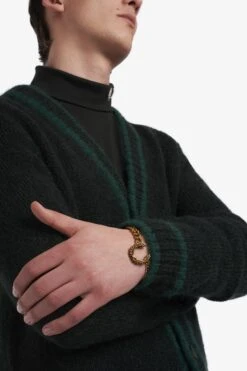 Fred Perry Double Chain Laurel Wreath Bracelet -Fred Perry MS4714 480 3