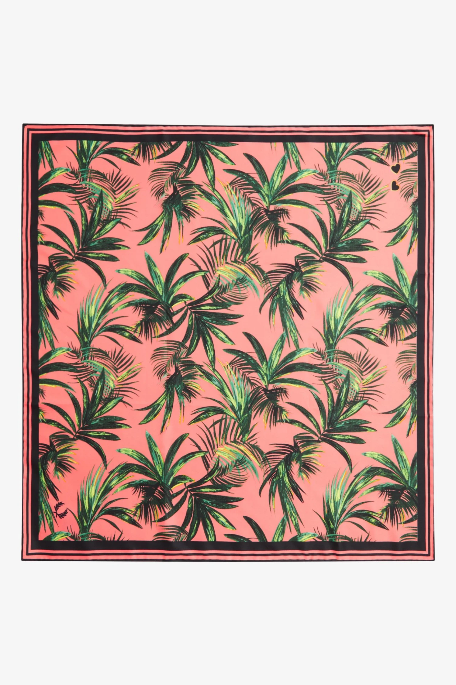 Fred Perry Palm Print Scarf 2 Fred Perry Palm Print Scarf - Image 2