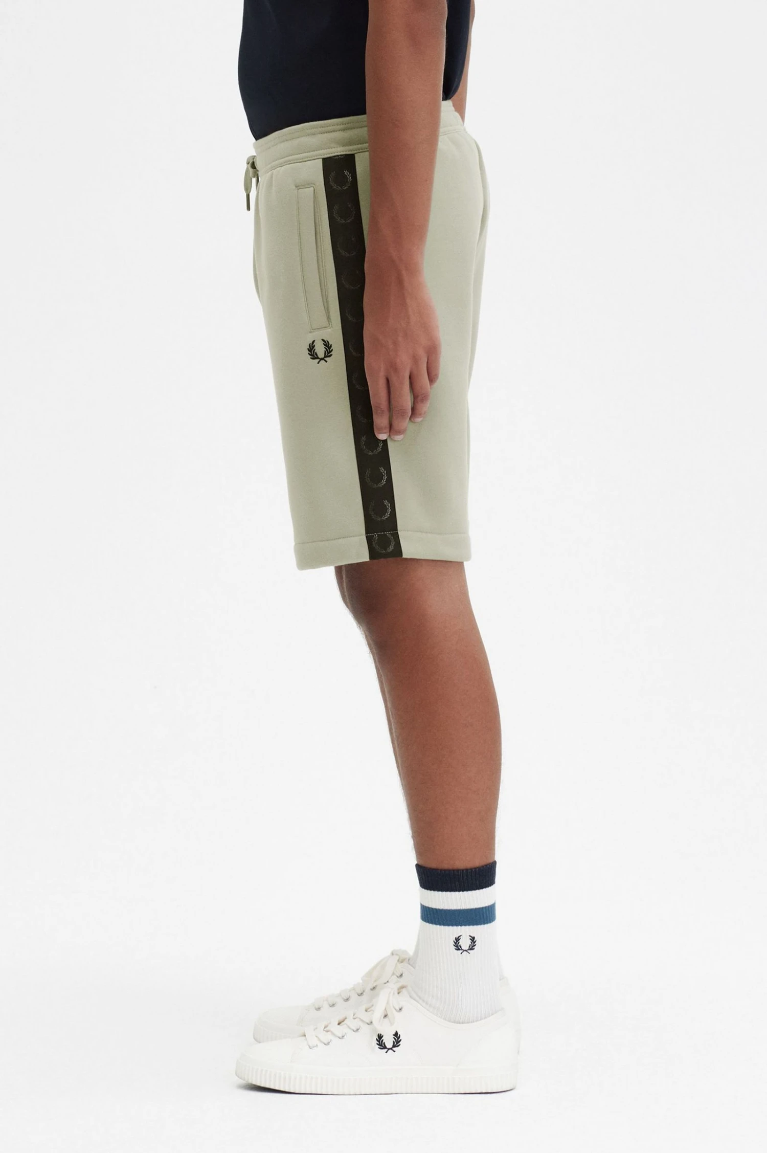 Fred Perry Embossed Tape Sweat Short 1 Fred Perry Embossed Tape Sweat Short