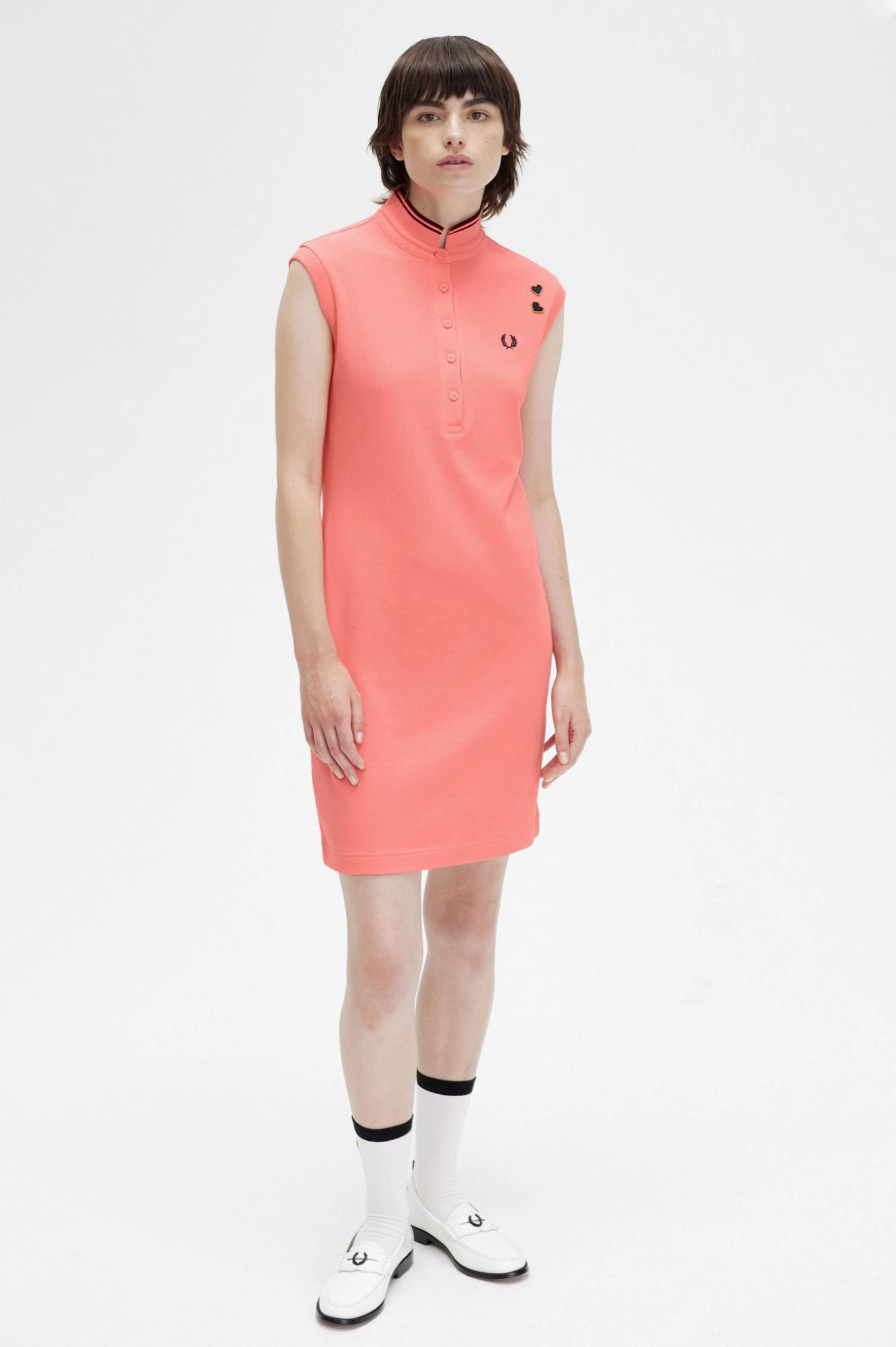 Fred Perry Printed Trim Piqué Dress 3 Fred Perry Printed Trim Piqué Dress - Image 3